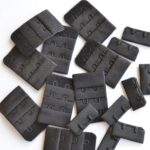 3x2 black hook & eye fasteners | Bra making & sewing
