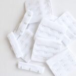3x3 white hook & eye closures | Bra & lingerie making