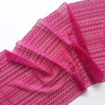 Pink stretch lace fabric for lingerie & bra making