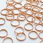 Anneaux en métal doré rose 10 mm pour soutien-gorge et lingerie