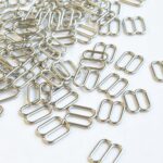 Régleurs argentés 10 mm pour soutien-gorge et lingerie