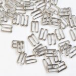 Crochets G argentés 10 mm pour soutien-gorge et lingerie