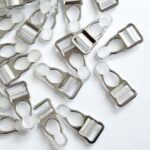 12mm (1/2”) silver metal suspender clips