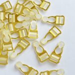 Clips de liguero de metal dorado 12mm | Set de 2 piezas