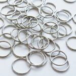 Anneaux en métal argenté 15 mm pour soutien-gorge et lingerie