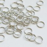 Arandelas de metal plateado 10mm para sujetadores | Set de 2 piezas
