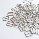 Régleurs en métal argenté 15 mm pour soutien-gorge et lingerie