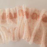 Dentelle brodée miroir 2m en tulle pour lingerie et soutien-gorge