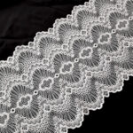 White stretch bridal lace trim | Bra making & lingerie