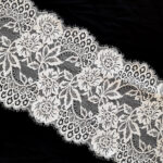 White eyelash stretch lace fabric | Elastic for lingerie and bra making