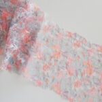 Colorful embroidered tulle lace | Mint/orange/pink/violet
