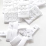 Agrafes 3x2 blanches pour fabrication de soutien-gorge