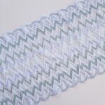 Dentelle élastique blanche/menthe/bleue pour lingerie et soutien-gorge