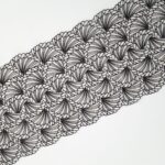 Black/nude geometric tulle lace trim | Bra & dress making | Lingerie sewing