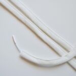 Antique white channel tape for bra underwires, ideal for lingerie | 2 meters