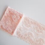 Light peach stretch lace | Floral lace for lingerie