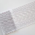 Light-grey stretch lace trim | Soft elastic lace for lingerie