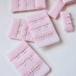 3x2 ganci rosa per cucire lingerie, chiusure per reggiseni