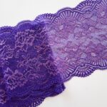 Encaje elástico violeta para lencería