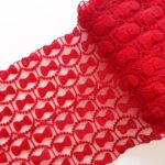 Red embroidered lace trim | Bra & dress making | Lingerie sewing