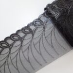 Tulle brodé miroir 2m pour lingerie et soutien-gorge