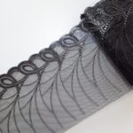 Embroidered tulle lace trim | 2m mirrored set | Sewing lingerie