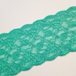 Green elastic lace trim