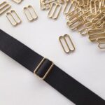 Regolatori in metallo oro chiaro 15mm, set da 2 pezzi