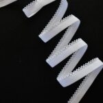Élastique picot blanc 10mm pour lingerie, 2 mètres