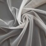 Antique white sheer cup lining mesh, non-elastic stabilizing fabric for bra and corset construction