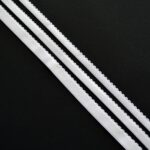 Élastique picot blanc 10/12/15mm pour sous-bande de soutien-gorge, 2 mètres