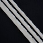 Elastico smerlato bianco antico - 2 metri
