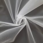 White non-elastic sheer cup lining | Corset mesh fabric, stabilizing net for bra and corset