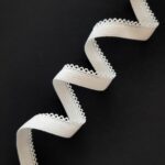 Elástico picot blanco antiguo 10mm para lencería | Set de 2 metros