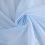 Blue non-elastic sheer cup lining | Corset mesh, stabilizing net for bra and corset