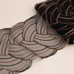 embroidered tulle lace trim for bra making, embroidery for sewing lingerie