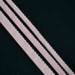 2 meters in sizes 10/12/15mm dusty pink edge picot plush elastic for bra underband, elastic for lingerie sewing