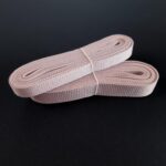 2 meters dusty pink strap elastic in sizes 10/15mm, bra strap for lingerie sewing