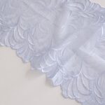 embroidered lace trim for sewing lingerie, floral tulle lace for bra-making