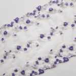 embroidered tulle lace trim for bra making, embroidery for sewing lingerie