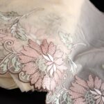 embroidered tulle lace trim for bra making, embroidery for sewing lingerie