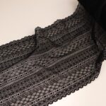 Pizzo elasticizzato nero