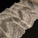 Dentelle extensible coquille d’œuf florale
