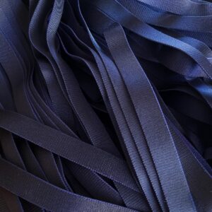 2 meters dark blue color strap elastic in sizes 10/15mm, bra strap for lingerie sewing
