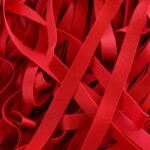 2 meters red strap elastic in sizes 10/15mm, bra strap for lingerie sewing