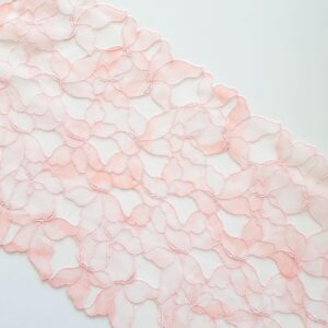 embroidered tulle lace trim for bra making, embroidery for sewing lingerie