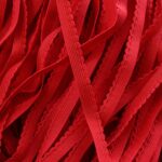 2 mètres d'élastique à picot rouge de 10 mm pour lingerie, élastique pour sous-vêtements