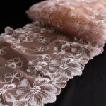 garniture de dentelle de tulle brodée pour la couture de lingerie, dentelle pour la fabrication de soutiens-gorge
