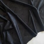 Stretch power net 50cm black color, high-quality stretch mesh for lingerie