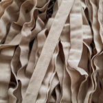2 meters in size 15 mm coffee milk fold-over elastic, stretchy foldover elastic for lingerie